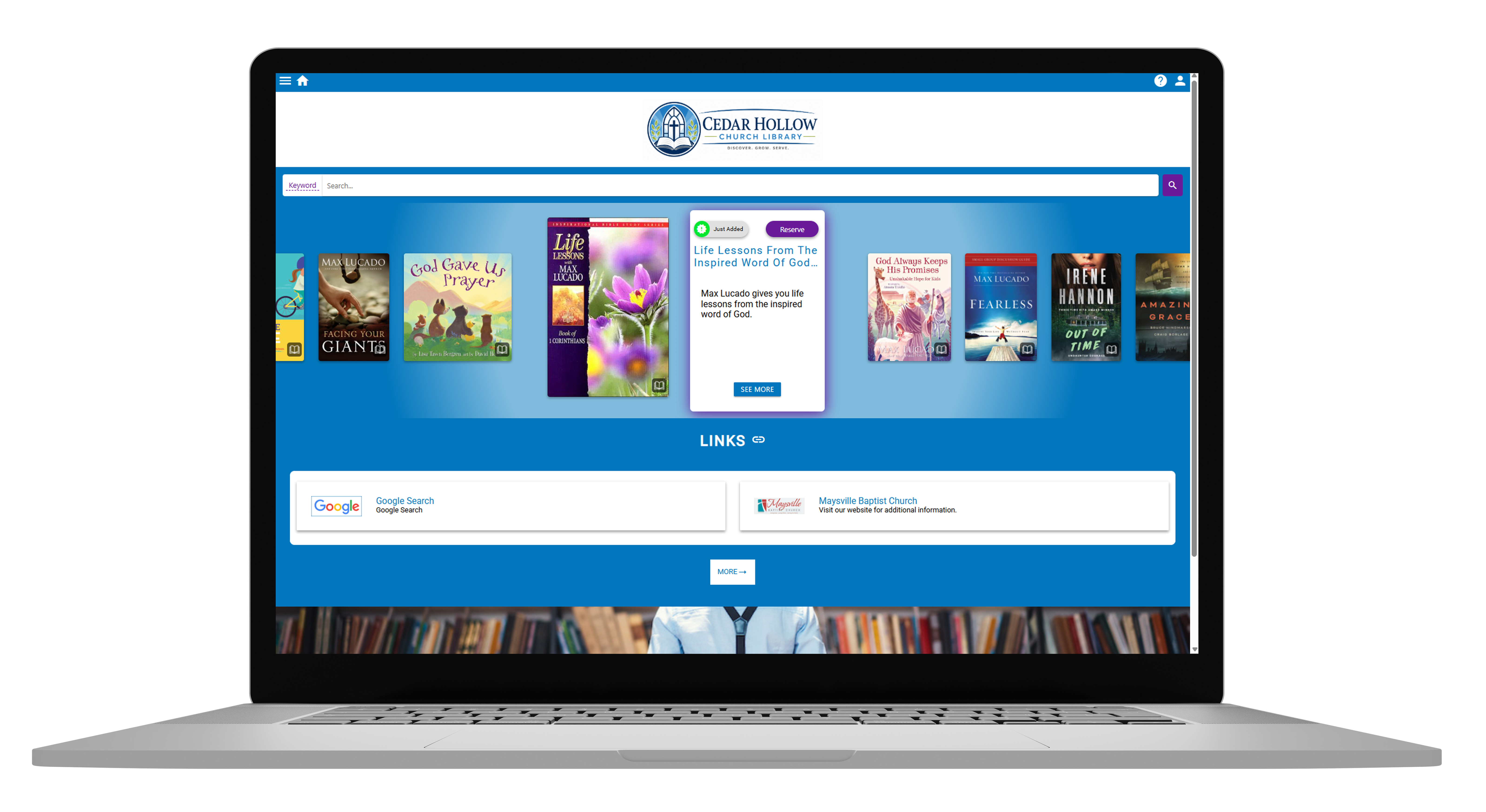 Gallery OPAC for churches and special libraries